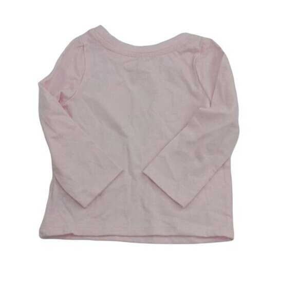 Cat & Jack Long Sleeve T Shirt Pink Snow Globe Unicorn Baby Girl Size 12 Months - Picture 4 of 5